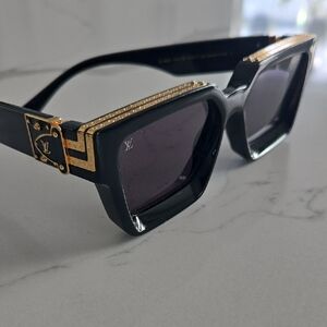 Louis Vuitton Millionaires Sunglasses in Black with Gold Accents
